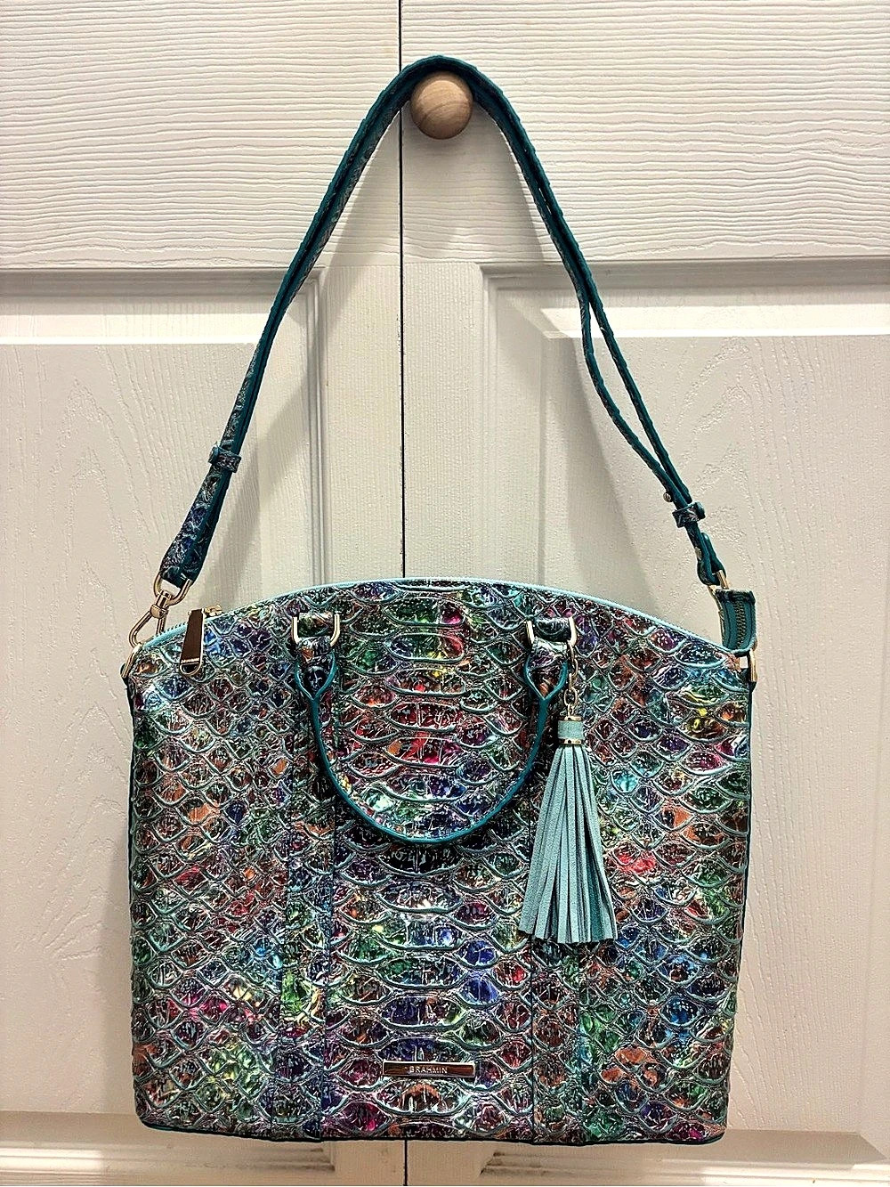 Brahmin Medium Asher Tote Multicolor Geometric Tote Bag